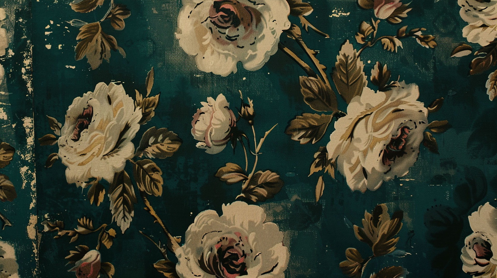Nostalgic Dark Green Vintage Desktop Background