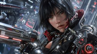 8k Wallpaper for Desktop: Futuristic Female Cyborg Images