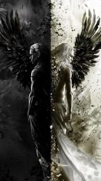 Free Download: Angel and Demon Phone Backgrounds for iPhone