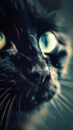 Anime Black Cat Images: Stylish Backgrounds for Mobile