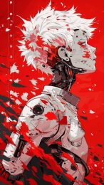 Stunning Anime Cyborg HD Mobile Wallpapers for iPhone