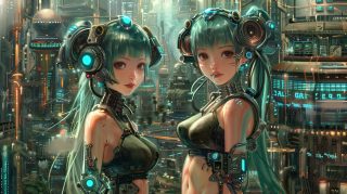 AI Wallpapers: Stunning Female Cyborg Designs for Free