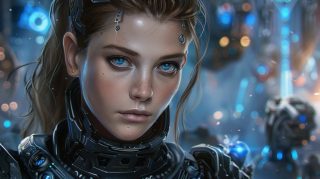 PC Wallpapers: Anime Female Cyborg Art in Ultra HD