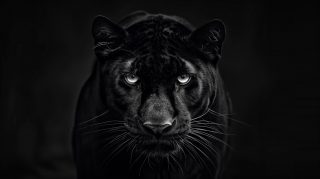 Black and White Big Cat: Ultra HD Wallpaper