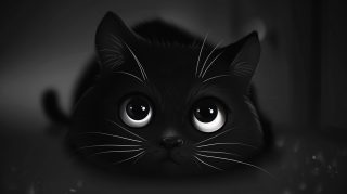 Free 4K Black and White Cat Background Images