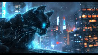 Black Cat Aesthetic: Free HD Wallpaper for Desktop