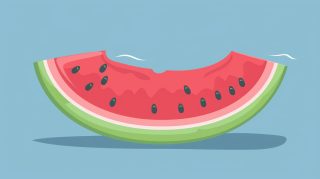 AI Wallpaper: Cartoon Watermelon Slice in Stunning 4K