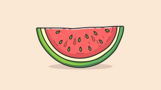 Vibrant Cartoon Watermelon Slice Stock Photos for Free