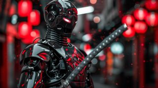 Download 4k HD Wallpaper of Cyborg Ninja