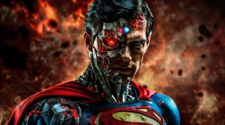 Dynamic Cyborg Superman 16:9 Wallpaper for Your Desktop