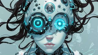 Free HD Pics of Female Cyborg Digital Artwork