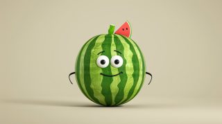 Stunning HD Pics of Watermelon Cartoon Characters