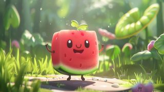 Fun Watermelon Cartoon PC Wallpapers for Your Screen