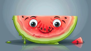 Cute Watermelon Cartoon Images: Free Wallpaper Collection